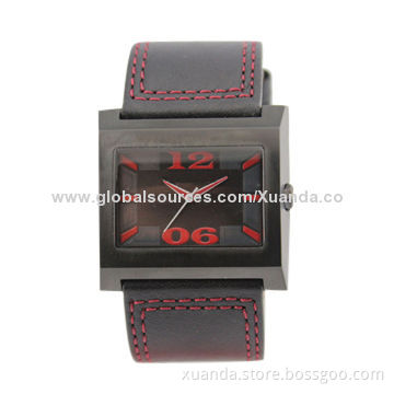 IP black 316L steel case watch, Japan quartz movement, best gift for business men